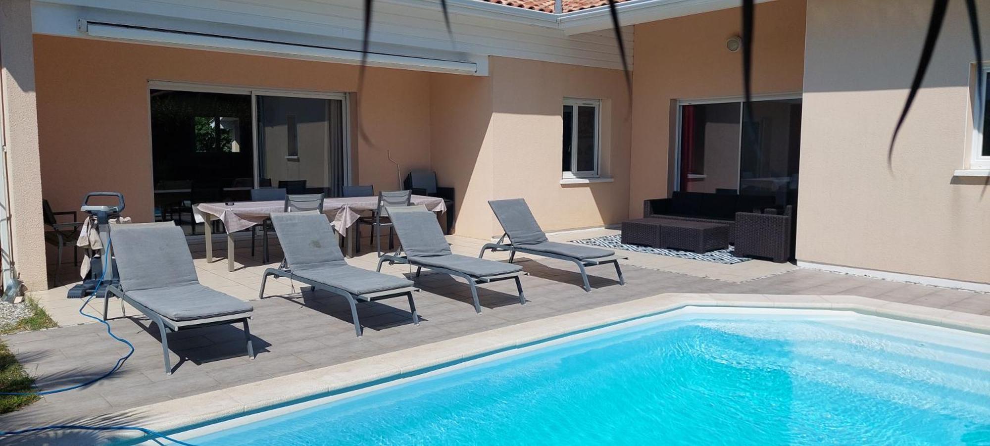 Villa Piscine Proche Plages Angresse ภายนอก รูปภาพ